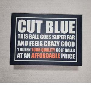 cut blue golf ball 12pk